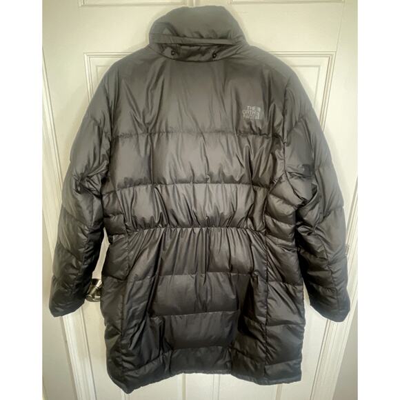 The North Face Metropolis Parka Coat Women's 1X Blk 600 Down Long Winter No Hood - Picture 9 of 16